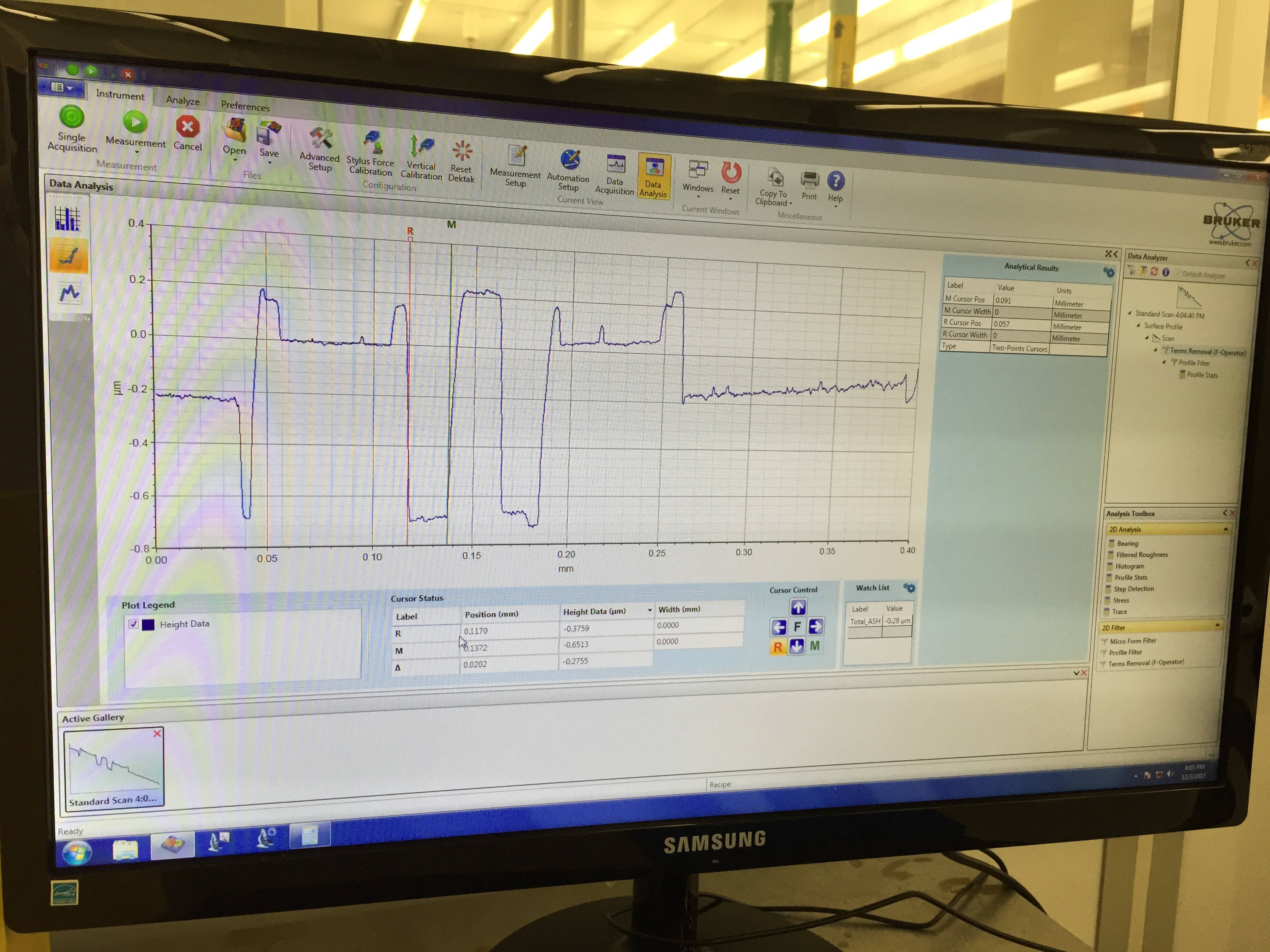 surface profile